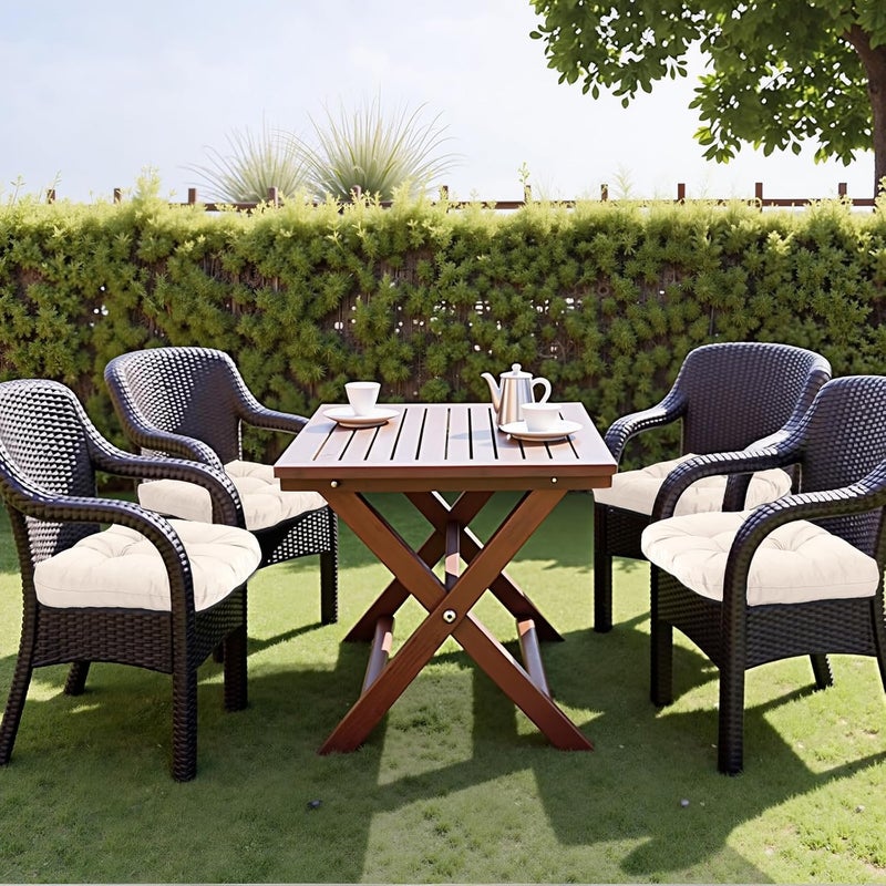 MTMR Water-Repellent Outdoor Chair Cushions Set of 2, 19”X19” Patio Chair Cushions with High Elasticity PP Cotton, Thick Tufted Outdoor Patio Furniture Cushions, Seat Cushions for Outdoor Furniture - Image 3